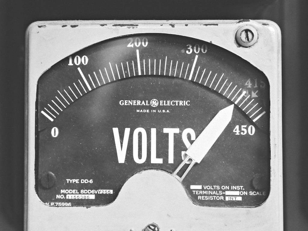 Old style electricity metre