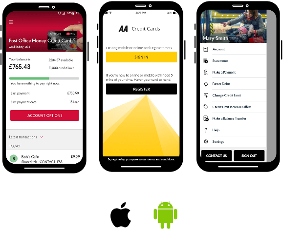 Mobile solutions for Apple and Android